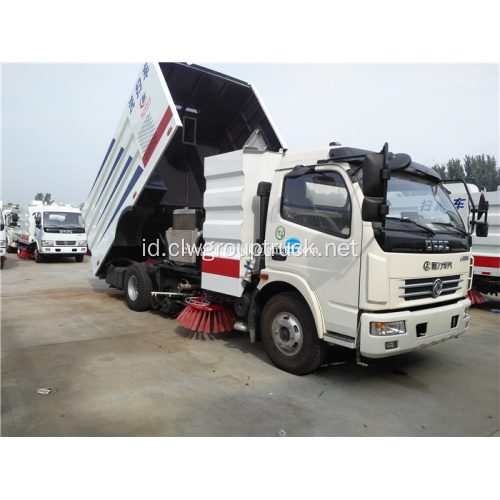 Dongfeng 4x2 truk penyapu jalan untuk jalan kota